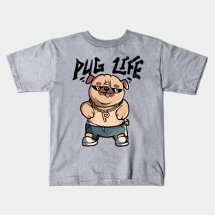 Pug Life - Cute Funny Dog Gift Kids T-Shirt